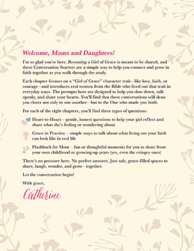 Catherine Bird: Becoming a Girl of Grace Conversation Starters