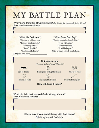 Catherine Bird: Battle Plan Journaling Pages Tween Edition