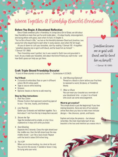 Catherine Bird: Living Like a Girl of Grace Friendship Bracelet Devotional